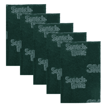 Scotch-Brite Scouring Pads: 9 in. x 6 in. (Dark Green) 5-pack