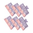 thumbnail image 3 of Juego de 6 pinzas para el cabello, rulos para permanente, herramientas profesionales de peluquería para uso doméstico. Morado pequeño, 3 of 9
