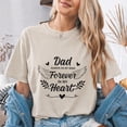 thumbnail image 4 of Jollimate Dad Always On My Mind Forever In My Heart Graphic T-Shirt, Memorial Tribute Women's Shirt, 4 of 6