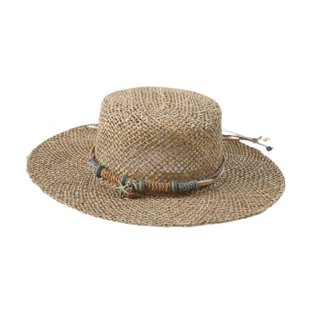 Sombrero para el sol de algas marinas, ligero, a la moda, protección solar para mujer, sombrero para el sol de verano Estilo D