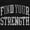 Black, variant on Find Strength In You Workout Motivate Sweatshirt for Men or Women Brisco Brands L