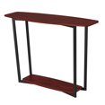 thumbnail image 4 of Convenience Concepts Console en Pierre Grise en Bois de Cerisier et Métal Gris, 4 of 7