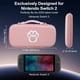 thumbnail image 4 of YUOY Nintendo Switch 2 (2025) estuche portátil, accesorio de viaje para Nintendo Switch 2, rosa, 4 of 7