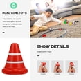 thumbnail image 4 of Shisuyan 6 Pcs Cônes de Signalisation pour Enfants Cônes de Signalisation Rouges Petits Jouets Cognitifs en Bois, 4 of 8