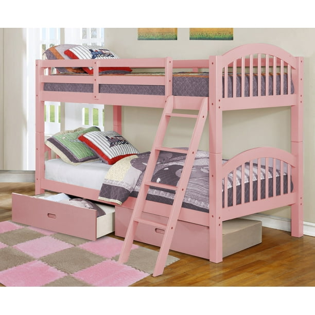 Glenmount Convertible Twin Arched Bunk Bed