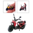 thumbnail image 4 of Simulación de motocicleta en miniatura CUTICAT 1:64 Accesorios de decoración rojo, 4 of 5