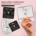 thumbnail image 5 of To My Wife Necklace from Husband with Message Card Romantic Gifts for Wife S925 Sterling Silver Necklace for Women, Wife Jewelry Rose Gold, Wife Birthday Anniversary Valentines Mothers Day Gifts, 5 of 6