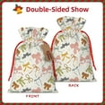thumbnail image 2 of Cauagu Colorful Bow Knots1 Pattern Christmas Gift Bag,Drawstring Xmas Gift Bags Holiday Gift Wrapping Gift Pouch with Tag Holiday Gift Bags Party Favor Bags,1PCS-Medium, 2 of 9