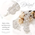 thumbnail image 4 of CHOK Collier Ras-du-Cou en Strass Bijoux Collier Ajustable Colliers Ras-du-Cou Argent pour Femmes et Filles, 4 of 7