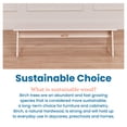 thumbnail image 6 of ECR4Kids Wooden Kiddo Classroom Bench, 12in Seat Height, Children's Furniture, White Wash, 6 of 9