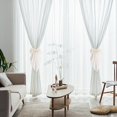 thumbnail image 5 of Snap Clip Curtain Bow Straps, Decorative Fabric Curtain Buckles, Christmas Window Ornament Accessories For Living Room Bedroom Home Window Decoration, Light Ashy, 5 of 5