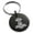 Black, variant on Stainless Steel Asgard Mjolnir Thor's Hammer Viking Norse Engraved Small Medallion Circle Charm Keychain Keyring