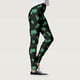 thumbnail image 3 of MKLEKYY Leggings de compresión para mujer, pantalones verdes con estampado de buena suerte de Paddystripes para yoga, correr y gimnasio., 3 of 4