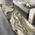 thumbnail image 1 of HR Marble Rugs Beige Multi Color Abstract Livingroom & Dining Room Chick Area Rug Non-Shedding Carpet, 8' x 10', 1 of 7
