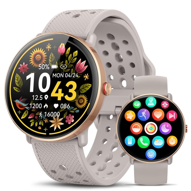 Smartwatch TitanSync redondo de 1,39" con llamadas Bluetooth e IP68