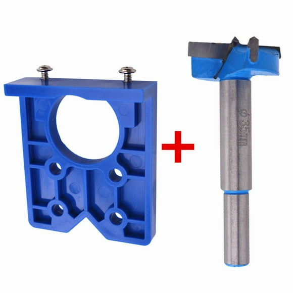EGNMCR Hole Opener Tool Hinge Drilling Clip Door Saw Cabinet Accessories Locator 35mm Drill Bit