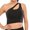Black, variant on Tinglu Sport Bra Women Sexy One Shoulder Underwear Lightweight Sportwear Vest