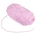 thumbnail image 3 of Uxcell Velvet Yarn Blanket Yarn 100g/3.5oz Polyester Soft Knitting Chenille Yarn Light Purple, 3 of 7