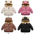 thumbnail image 6 of BULLPIANO Winter Coat forToddler Boys Girls Bear Ear Hooded Padded Jacket Outfit Warm Clothes Outerwear, 6 of 6