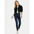 thumbnail image 4 of Madden NYC Women's Cropped Jacket With Zipper, Sizes XXS-XXL, 4 of 6