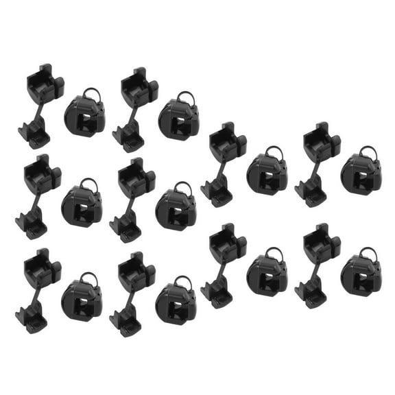 20Pcs 5N-4 Round Cable Wire Strain Relief Bush Grommet 11mm Diameter Black