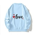 thumbnail image 5 of BVOFAR Mens Sweatshirt Love Graphic Long Sleeve Shirts No Hood Crewneck Pullover Loose Fit Holiday Tops for Valentines Day, 5 of 6