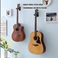 thumbnail image 2 of Guitar Wall Mount Hanger Hook Holder Stand - 3 Pack Hangers for Acoustic, Electric & Bass Guitars (3Pack-Black), 2 of 12