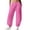 Hot Pink, variant on Ltctricy Joggers for Women Elastic Waist Mid Rise Drawstring Wide Leg Cinch Bottom Pants Baggy Casual Sports Trousers with Pockets