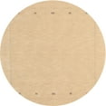 thumbnail image 1 of Ahgly Company Indoor Round Contemporary Yellow Solid Area Rugs, 3' Round, 1 of 6