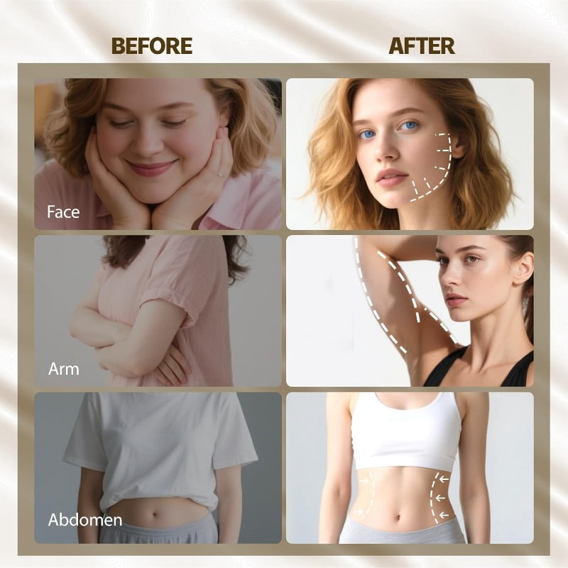 JIAYUE- Massage Gun with Heat and Cold, Deep Tissue Messager with 4Heads, Gifts