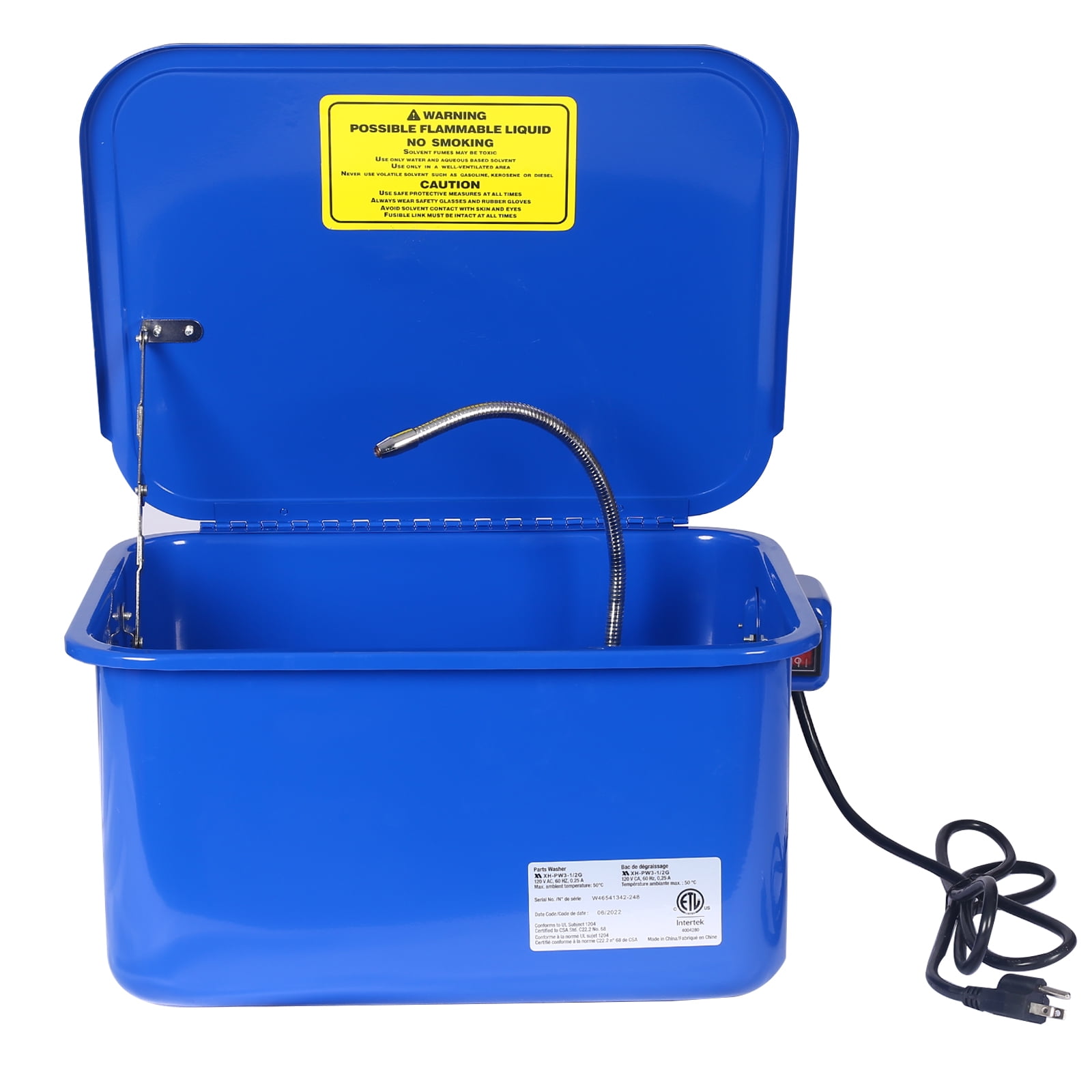 parts washer with 110v pump,3.5 gallon BENCHTOP PARTS WASHER