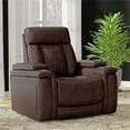 thumbnail image 5 of Pemberly Row Contemporary Fantom Brown Power Recliner Two Pack, 5 of 14