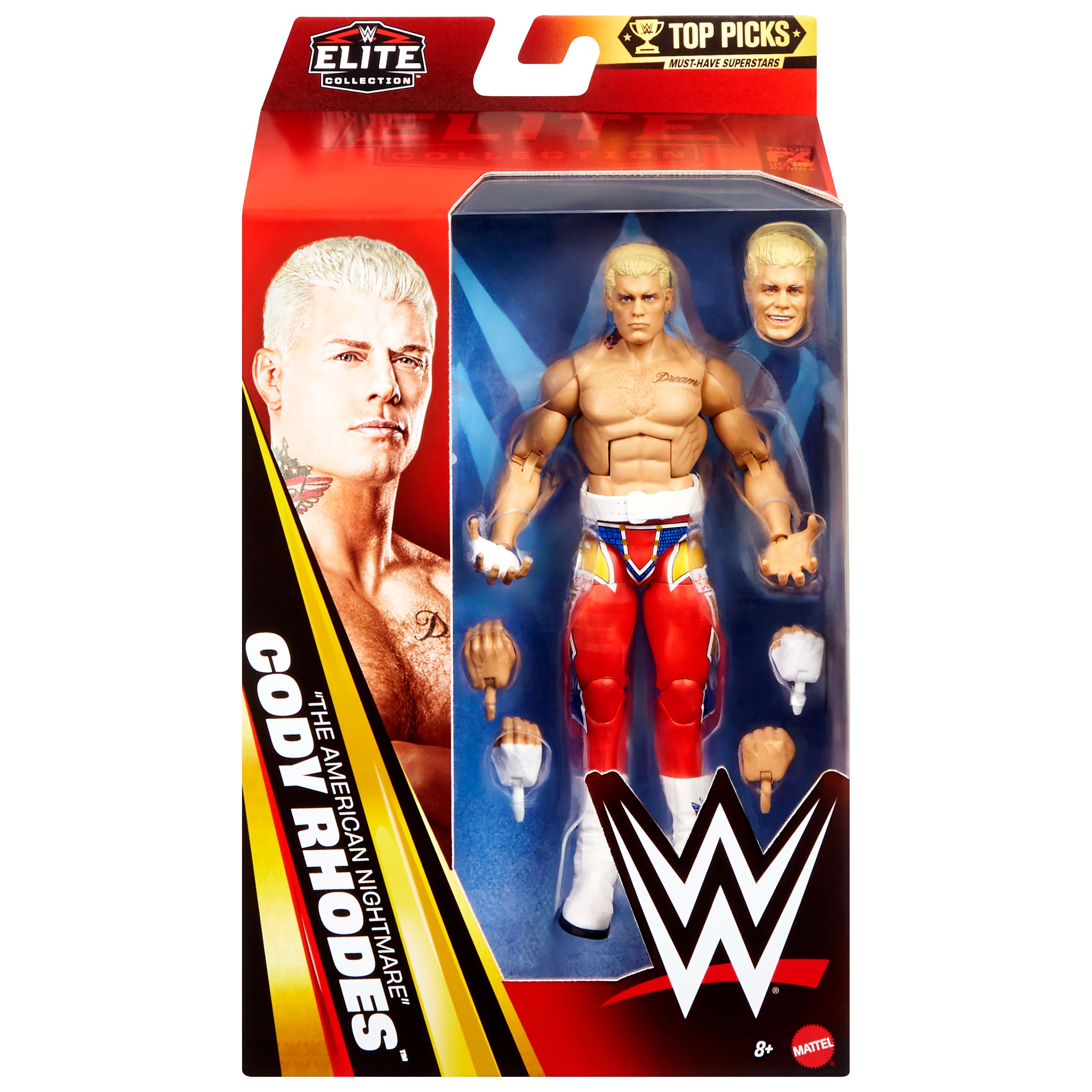 WWE Elite Collection Top Picks Cody Rhodes Action Figure & Accessories, 6-inch Collectible Set - Walmart Exclusive