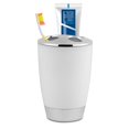 thumbnail image 4 of Bathroom Suit Set Bathroom Set Bathroom Suit Accessories Toothbrush Cup  Dispenser 4Pcs/Set Bathroom Suit Accessories Includes Cup Toothbrush Holder  Dish Dispenser White, 4 of 8