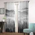 thumbnail image 3 of Foggy Forest Curtains for Bedroom 42x84inch Natural Landscape Window Curtain Grey Mist Mountain Blackout Curtains Insulated Room Darkening Window Drapes for Living Room 2 Panels CLOKSP1000, 3 of 8