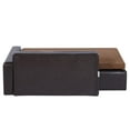 thumbnail image 3 of Favory Dog Bed, Dog Couch for Small Dogs and Cats, Leather Pet Sofa and Chair Puppy， Bed , Small Dog Couch, Comfy Pet Couch Bed for Cats & Puppy Black/Brown, 3 of 8