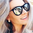 thumbnail image 1 of Trendy Polarized Reflective Fashionglasses, Retro Classic Windproof Sandproof Dustproof Fashionglasses For Travel Driving Cycling Skiing Riding Fishing For Women & Men, 1 of 5