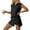 Black, variant on Shorts Sets for Women 2 Piece Matching Sets Fashion Sleeveless Zipper Romper Jumpsuit Outfit Summer Outfits for Women Casual Summer Streetwear