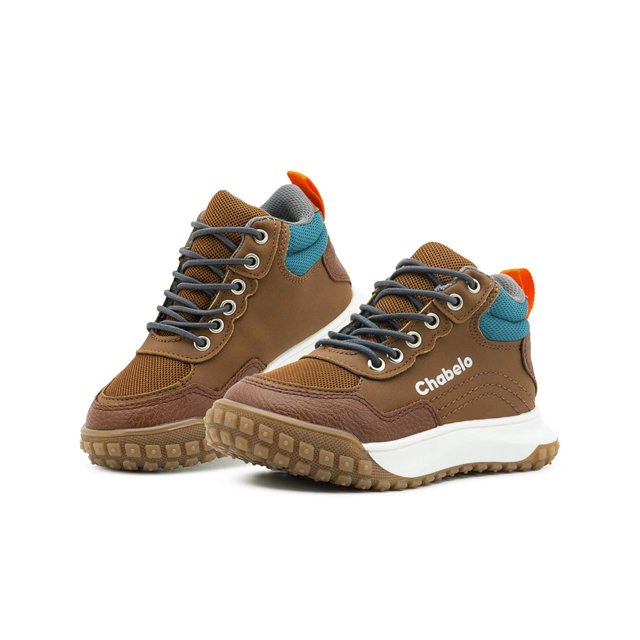 Tenis Para Niño Urbanas Senderismo Antideslizantes beige 21.5