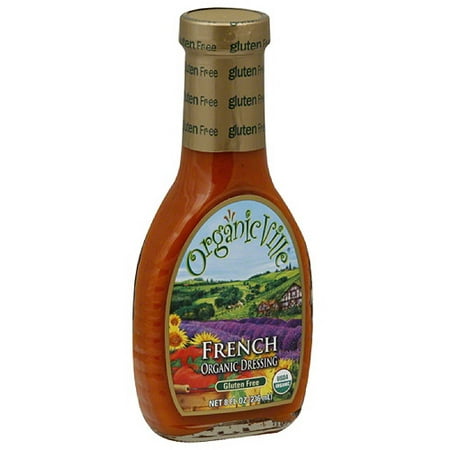 Organicville Organic French Salad Dressing, 8 oz, (Pack of