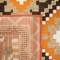 thumbnail image 4 of SAFAVIEH Veranda Johann Geometric Indoor/Outdoor Area Rug, Rust/Red, 5'3" x 5'3" Round, 4 of 6