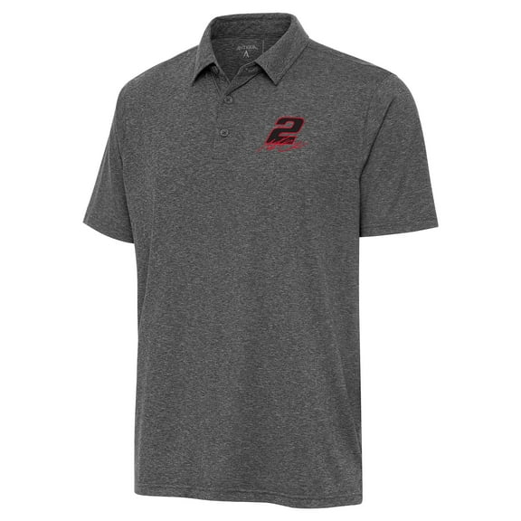 Men's Antigua Heather Black Austin Cindric Par 3 Polo