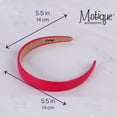 thumbnail image 6 of Motique Accessories 1 inch Vegan Leather Headband for Women and Girls (Hot Pink), 6 of 6