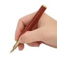 thumbnail image 4 of Pluma estilográfica de sándalo, punta de iridio de 0,5 mm, caligrafía, práctica de regalo de negocios, 4 of 5