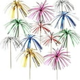 thumbnail image 1 of Party Brilliance, 200 adornos para cupcakes con fuegos artificiales, palillos de cóctel multicolores, 7,87 pulgadas, palillos de bambú seguros, palitos de decoración para eventos, suministros para, 1 of 7