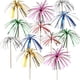thumbnail image 1 of Party Brilliance, 200 adornos para cupcakes con fuegos artificiales, palillos de cóctel multicolores, 7,87 pulgadas, palillos de bambú seguros, palitos de decoración para eventos, suministros para, 1 of 7