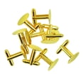 thumbnail image 1 of 10 piezas mancuerna hallazgos manguito en blanco parte posterior almohadilla placa base oro Sunnimix Gemelos de gemelos, 1 of 8