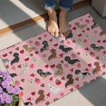 thumbnail image 4 of Pink Cute Dachshund Dog and Love Heart Door Rugs,Washable Non Slip Door Mats Indoor,Decorative Door Mats,Entry Mat Indoor for Entrance,Bedroom,Kitchen,Bathroom,20"x32", 4 of 6