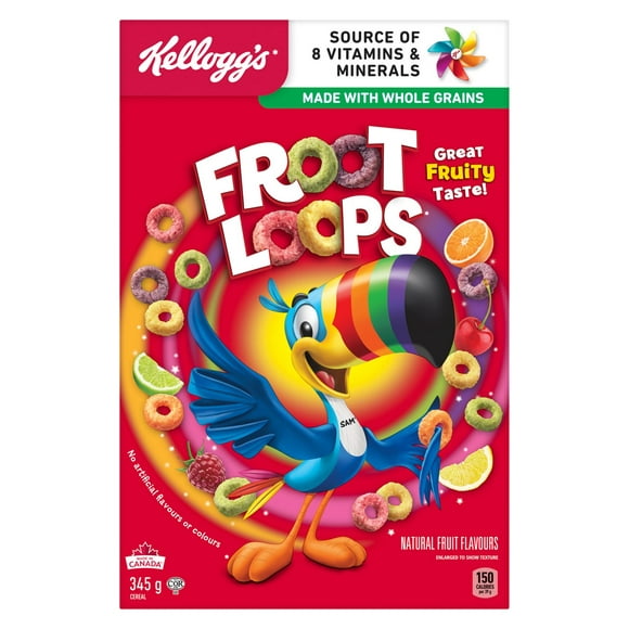 Kellogg's Froot Loops Cereal 345g, 345g