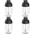 thumbnail image 1 of 4 Pcs Pot de Miel Transparent Scellé avec Cuillère et Couvercle, 250 ml, Poignée Amovible, Rangement et Service, Utilisation Durable, Anneau en silicone Hermétique, Contenant pour Cuisine Familiale, Articles pour la Maison, 1 of 9